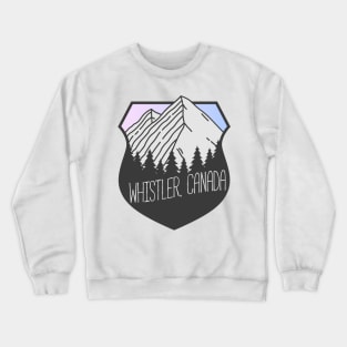 Whistler, Canada Mountain Crest Sunset Crewneck Sweatshirt